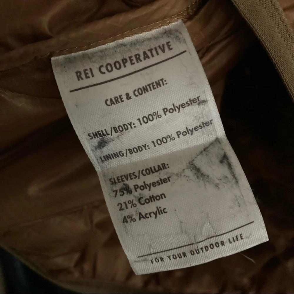 REI Brown and Cream Quilted Jacket - Picture 9 of 9